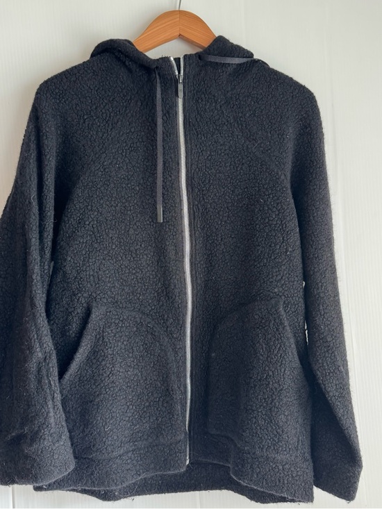 lululemon athletica Jackets & Blazers - lululemon athletica Black Teddy Zip-Up Jacket size tag missing, fits like large